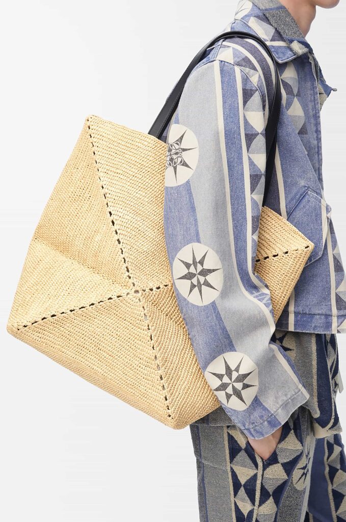 @LOEWE - Puzzle Fold tote XL en raphia