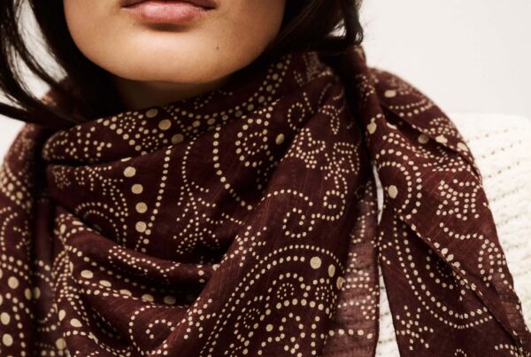 @BA&SH - Foulard folga prune