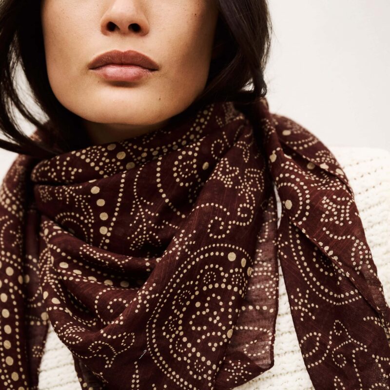 @BA&SH - Foulard folga prune
