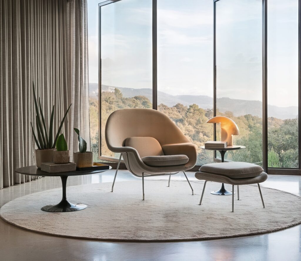 Maison Deco 01 ©Knoll womb chair Saarinen