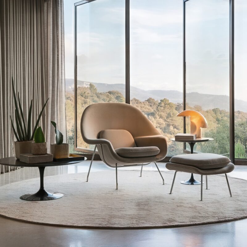 Maison Deco 01 ©Knoll womb chair Saarinen